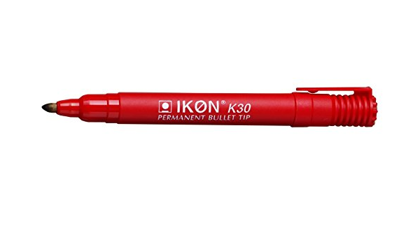 Hainenko Value Bullet Tip Permanentmarker – Rot