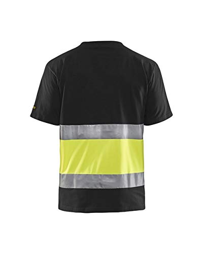 BLÅKLÄDER T-shirt 33871030 Cotton Black, Yellow Size XL