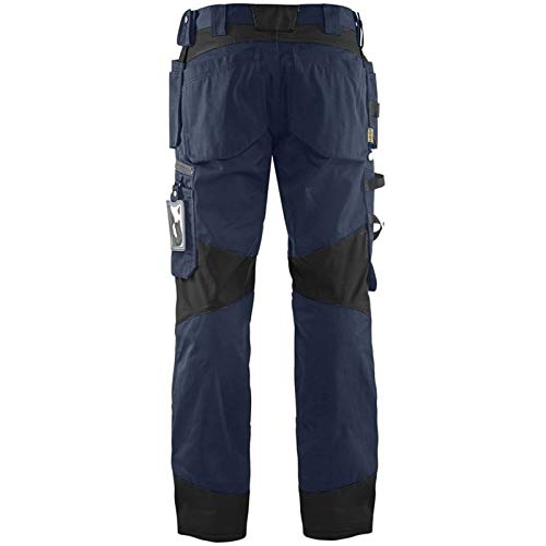 BLÅKLÄDER Trousers 15551860 Cotton, PL (Polyester) Dark Navy, Black Size 32R