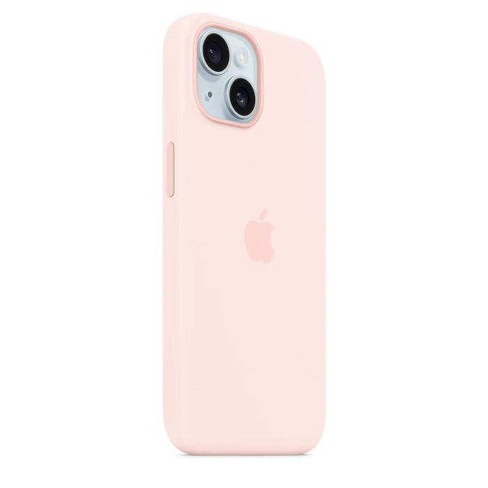 Apple - Back cover for mobile phone - MagSafe compatibility - silicone - Light Pink - for iPhone 15