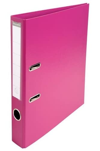 Exacompta PremTouch Lever Arch File A4 50 mm Fuchsia 2 ring 53547E Cardboard, PVC (Polyvinyl Chloride) Portrait Pack of 10