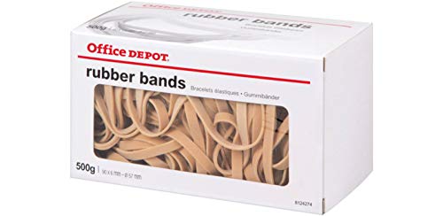 Office Depot Rubber Bands 6 x 90mm Ã˜ 57mm Natural 500g