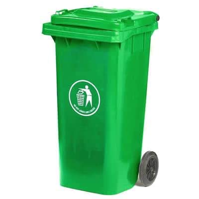 GPC Wheeled Bin LWB240Y_GR 240 L 100 x 75 x 59 cm Green