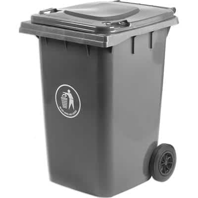 GPC Dark Grey Wheeled Bin, 360L