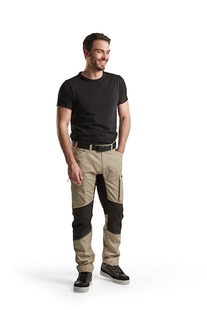 BLÅKLÄDER Trousers 14591845 Cotton, PL (Polyester) Stone, Black Size 43S