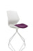 Dynamic Visitor Chair Florence Spindle Seat Tansy Purple Without Arms Fabric