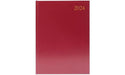 Desk Diary Dpp A4 Burgundy 2024