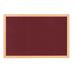 Bi-Office Earth Notice Board Non Magnetic Wall Mounted Felt 180 (W) x 120 (H) cm MDF (Medium-Density Fibreboard) Burgundy