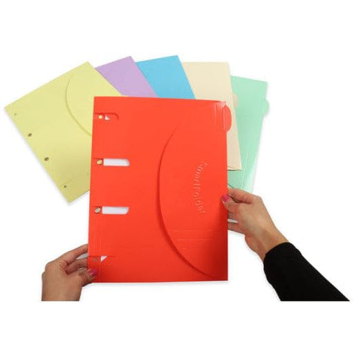 Djois Smartfolders Document Wallet 111305 Cardboard Velcro fastener 24.5 (W) x 0.1 (H) cm Assorted Pack of 6