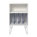 Novogratz AV Stands 1324817COMUK White/Blue 525.78 (W) x 457.2 (D) x 866.14 (H) mm MDF, Metal