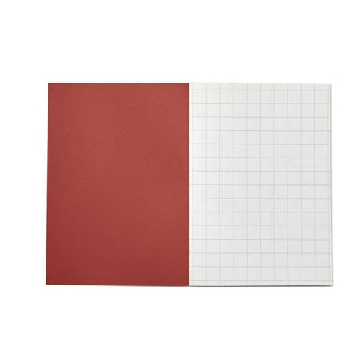 Rhino A4 Exercise Book 32 Page 20mm Squared Red (Pack 100) - VDU014-200-8