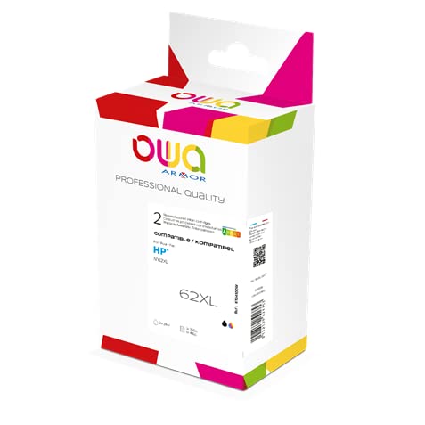 OWA 62XL Compatible HP Ink Cartridge K10410OW Black, Cyan, Magenta, Yellow