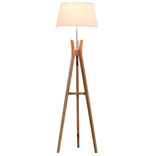 HOMCOM Floor Lamp Cream 450 x 450 x 1,560 mm