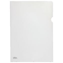 Office Depot Cut Flush Folder A4 Transparent Polypropylene 120 Microns Pack of 100