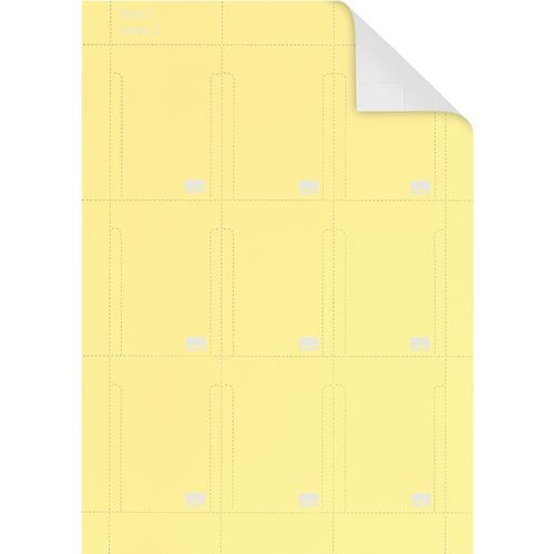 Printable T-Cards Yellow Pack of 20