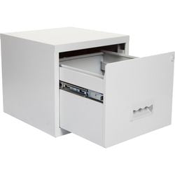 Pierre Henry Steel Filing Cabinet with 1 Lockable Drawer Maxi 400 x 400 x 360 mm Grey