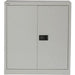 Bisley Regular Door Cupboard Lockable with 1 Shelf Steel E402A01av4 914 x 400 x 1000mm Goose Grey