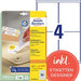 Avery L4732REV-25 Mini Multipurpose Labels Removable 35.6 x 16.9 mm White 25 Sheets of 80 Labels