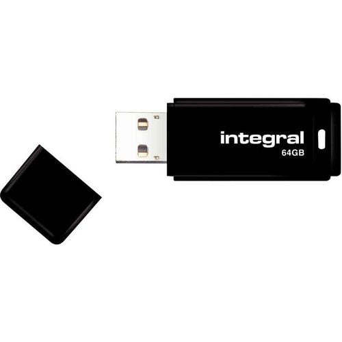 Integral USB 64 GB 2.0 Flash Drive Black