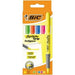 BIC Grip Highlighter Assorted Medium Chisel 1.6-3.3 mm Pack of 5