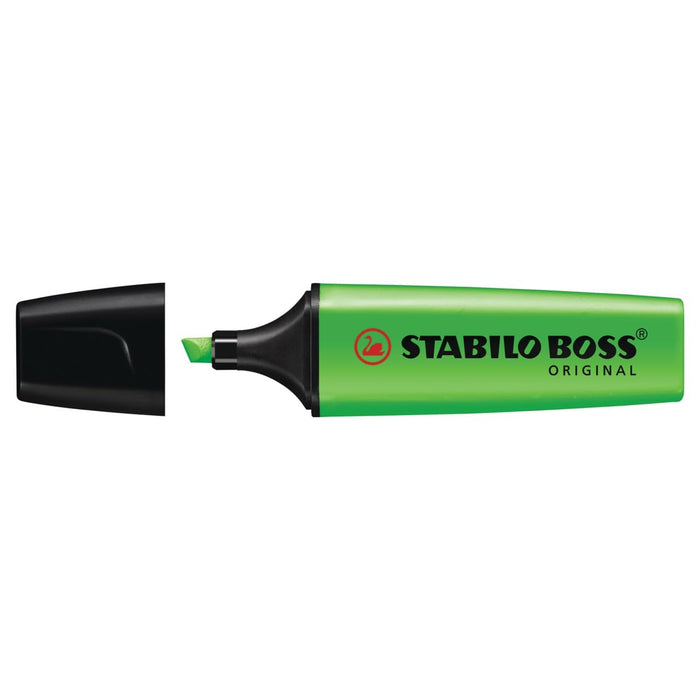 STABILO BOSS ORIGINAL Highlighter Green Pack of 10