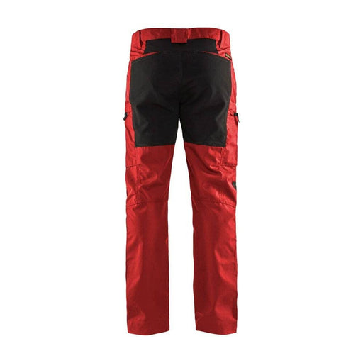 BLÅKLÄDER Trousers 14591845 Cotton, PL (Polyester) Red, Black Size 34R