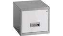 Pierre Henry Steel Filing Cabinet with 1 Lockable Drawer Maxi 400 x 400 x 370 mm Silver, White