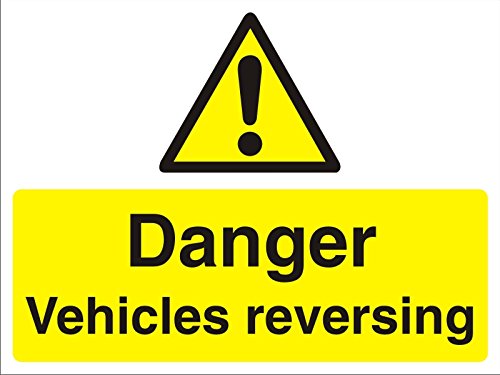 Warning Sign Vehicles Reversing Fluted Board 30 x 40 cm