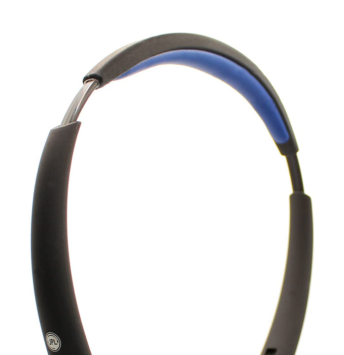 JPL 502S-PB Wired Stereo Headset Over the Head With Noise Cancellation QD Male With Microphone Black