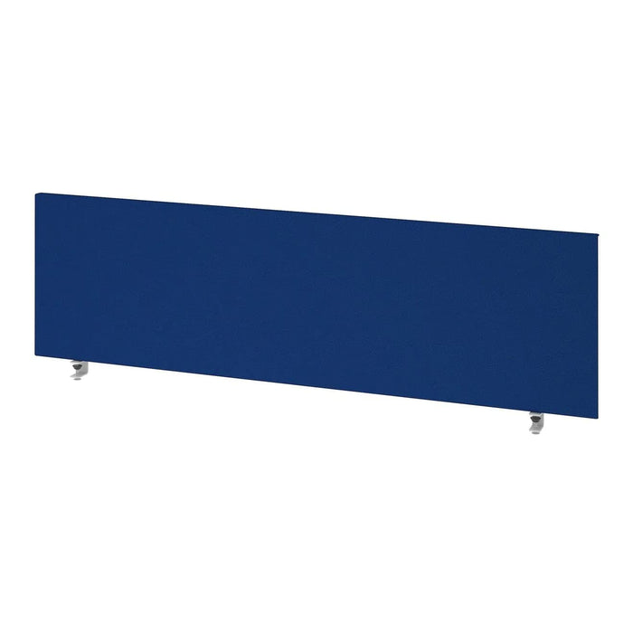 Impulse Straight Screen W1800 x D25 x H400mm Blue With Silver Frame - I000270