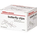 Office Depot Butterfly Paper Clips 57mm Silver Pack of 50