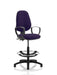 Dynamic Permanent Contact Backrest Task Operator Chair Loop Arms Eclipse II Tansy purple Seat Without Headrest High Back