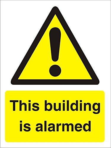 Warning Sign Building Alarmed Plastic 40 x 30 cm