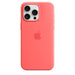 Apple - Back cover for mobile phone - MagSafe compatibility - silicone - guava - for iPhone 15 Pro Max