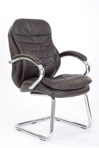 Nautilus Designs Cantilever Chair Dpa618Av/Bw Non Height Adjustable Brown Chrome