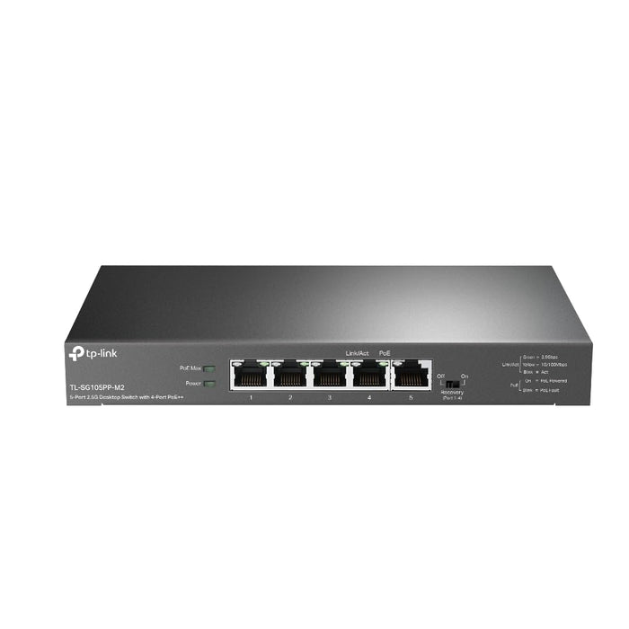 TP-Link 5 Port 2.5G Unmanaged Gigabit Ethernet Network Switch with 4 Port PoE++