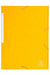 Exacompta 3 Flap Folder 17106H A4 Yellow 425gsm Pressboard 24x32cm Pack of 25