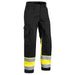 BLÅKLÄDER Trousers 15641811 Cotton, PL (Polyester) Black, Yellow Size 32S