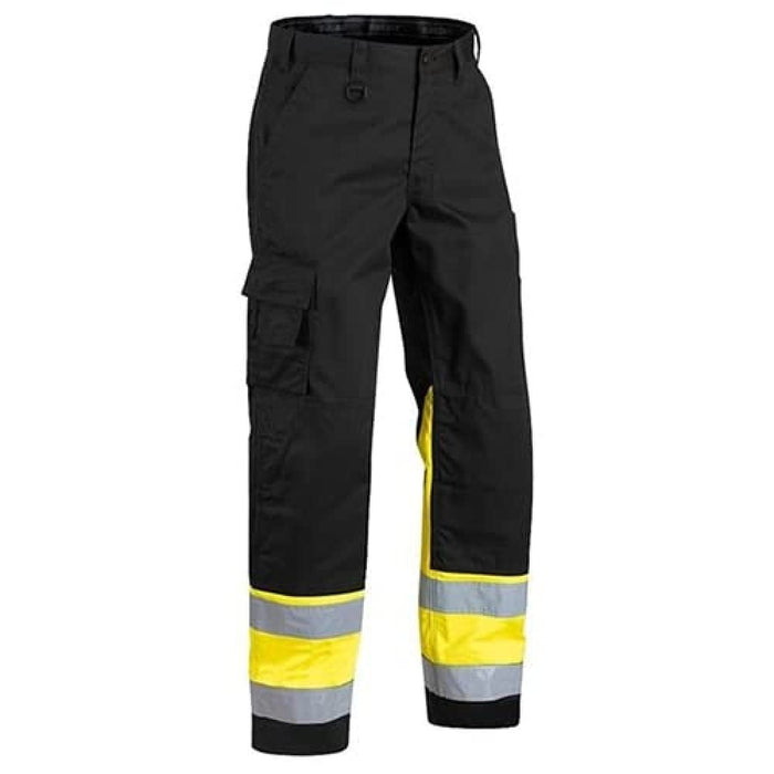 BLÅKLÄDER Trousers 15641811 Cotton, PL (Polyester) Black, Yellow Size 51S