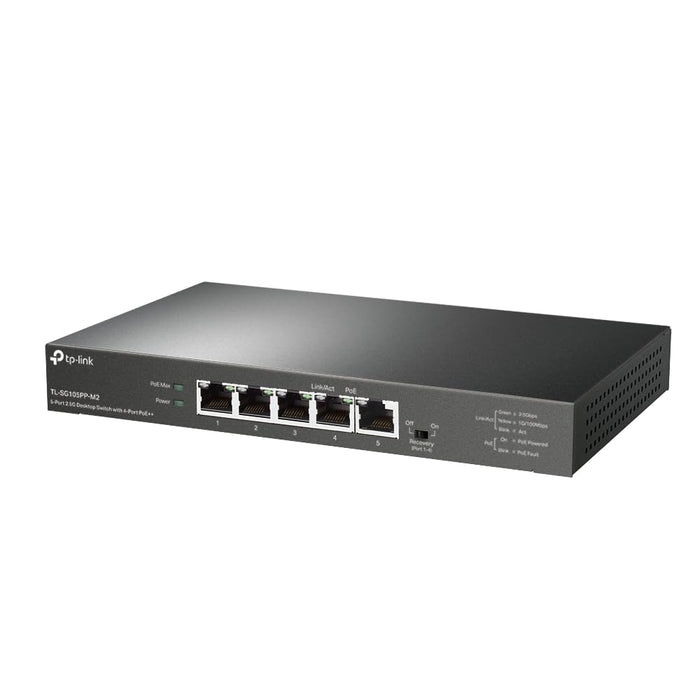 TP-Link 5 Port 2.5G Unmanaged Gigabit Ethernet Network Switch with 4 Port PoE++