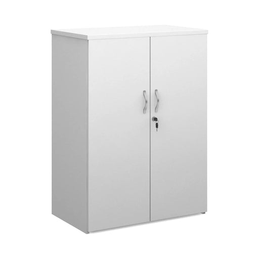 Dams International Cupboard Lockable with 2 Shelves Melamine Universal 800 x 470 x 1090mm White