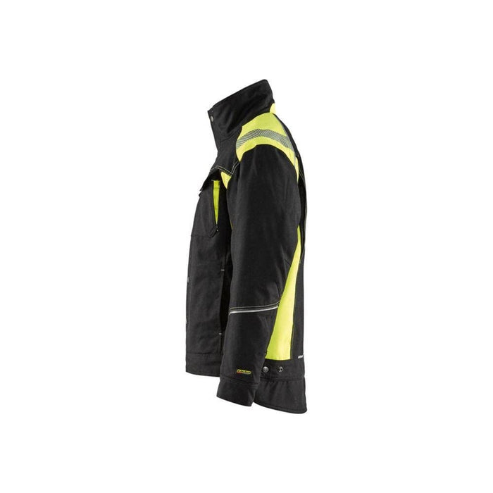 BLÅKLÄDER Jacket 48901977 PL (Polyester) Black, Yellow Size XS