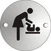 Office Sign Mother and Baby Aluminium SAA012 72mm Diameter