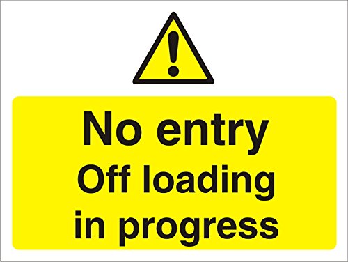 Warning Sign Off Loading Fluted Board 45 x 60 cm