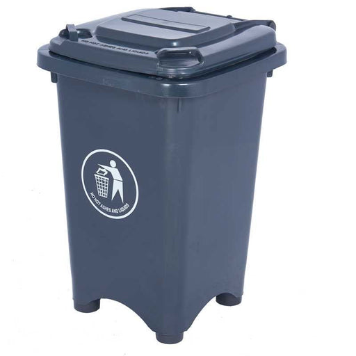 GPC Dark Grey Bin with Feet, 50L