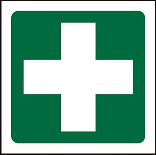 First Aid Cross Sign Plastic 15 x 15 cm