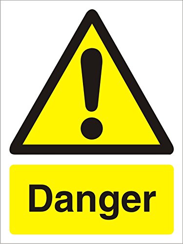 Warning Sign Danger Vinyl 30 x 20 cm