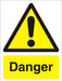 Warning Sign Danger Vinyl 40 x 30 cm