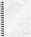 LEITZ Wow Wirebound Notebook A5 Ruled White