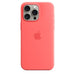 Apple - Back cover for mobile phone - MagSafe compatibility - silicone - guava - for iPhone 15 Pro Max